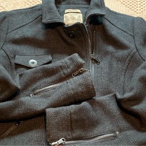 Ruff Hewn Wool Moto Style Jacket